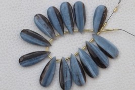 New Arrival, 12 pieces faceted Pear shape BOLDER OPAL briolette gemstone beads,  - £27.95 GBP