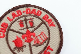 Vintage Camp Post Cub Lad Dad Day Twill Boy Scouts America BSA Camp Patch - $11.69