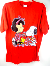Tour Champ Peanuts Snoopy Red Cotton T-Shirt Size XL - £23.74 GBP