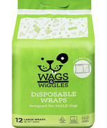 Wags &amp; Wiggles Large 18-27” Waist Male Disposable Dog Diapers-NEW-SHIPS ... - $18.85 CAD
