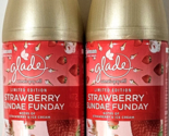 2 Pack Glade Strawberry Sunday Funday 6.2oz Automatic Spray Refill - £24.04 GBP