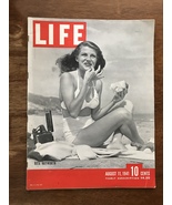 LIFE MAGAZINE (AUG 1945) CLASSIC RITA HAYWORTH. INTACT &amp; SOLID &amp; COMPLET... - £78.56 GBP