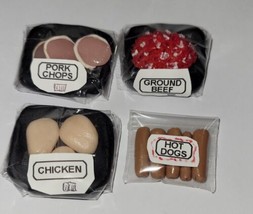Dollhouse Wrapped  Hamburger Chicken Pork Chops Hot Dogs - £6.25 GBP
