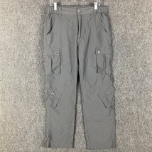 Must Way Cargo Pants Men&#39;s 32x32 Gray Pockets Outdoors Hiking 100% Polye... - $401.20 MXN
