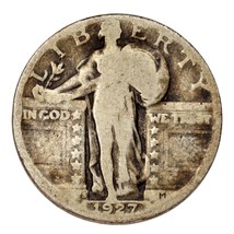 1927-S Silver Standing Liberty Quarter 25C (Good, G Condition) - £32.50 GBP
