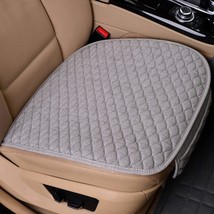 Flax Car Seat Cover Front Rear Linen Fabric Cushion  Protector Mat Pad Universal - £53.24 GBP