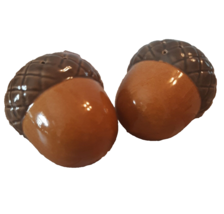 Living Quarters Acorn Salt and Pepper Shakers Ceramic Thanksgiving Fall NEW - £14.04 GBP