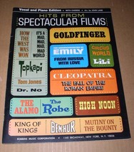 Hits From Spectacular Films Songbook Vintage 1965 Goldfinger Dr. No From... - £20.02 GBP