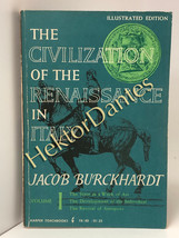 The Civilization of the Renaissance in Italy vol 1 by Jacob Burckhardt (1958, So - £8.88 GBP
