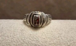 Vintage Sterling Silver Class Signet Ring Tested Not Marked - £74.67 GBP