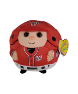 Washington Nationals 5 Inch TY Beanie Baby Ballz Balls Plush MLB Baseball - €8,99 EUR