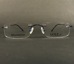 Golf Club Eyeglasses Frames 1455 BLUE BROADMOOR Rectangular Rimless 50-17-140 - £37.20 GBP