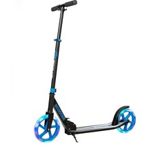 Portable Folding Sports Kick Scooter with LED Wheels-Blue - Color: Blue - $111.44