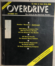 OVERDRIVE vintage Trucking Magazine  September 1974 - £27.68 GBP