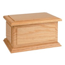 Boston Oak Wood Cremation Urn - £196.14 GBP