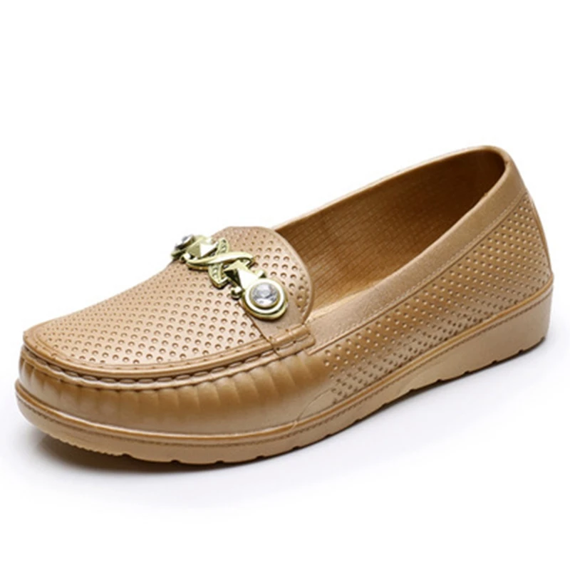 Women Flats Ballet Shoes 2024 Spring Summer Leather  Moccasins Ladies Casual Sho - £54.25 GBP