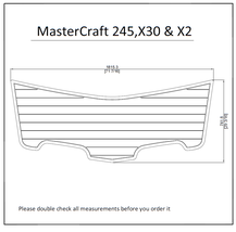 MasterCraft 245, X30 &amp; X2 Swim Platform Pads 1/4&quot; 6mm EVA Teak Decking - $281.00