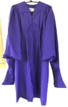 Herff Jones Purple Masters Grad Student Graduation Commencement Zip Up Gown 49 - £39.84 GBP