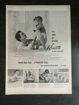 Vintage 1950 Kleinert&#39;s Baby Pants Diapers Full Page Original Ad 1221 - $6.64