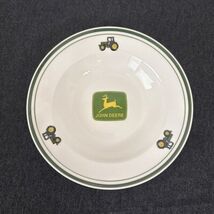 Gibson John Deere Tractor Logo 9" Rimmed Soup Salad Bowl plate - $17.81
