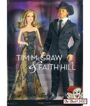 Faith Hill Tim McGraw Barbie &amp; Ken Linda Kyaw T7904 Mattel NIB Barbie Ken Dolls - £103.74 GBP