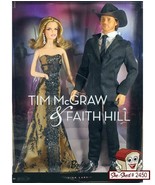 Faith Hill Tim McGraw Barbie &amp; Ken Linda Kyaw T7904 Mattel NIB Barbie Ke... - £101.83 GBP