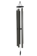 SUNSETTER WIND CHIME ~ Large Mocha 75 inch Amish Handmade in USA Recycled - $301.97