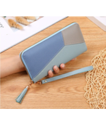 Stylish Women's Clutch Wallet with Contrast Stitching (Japanese Style) - $11.99