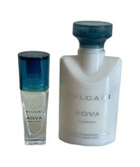 Bvlgari Aqva Pour Homme Eau de Toilette with Body Emulsion Travel Size New - $28.49