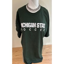 Michigan State University MSU soccer T-shirt Gildan sz large front hit b... - $13.65