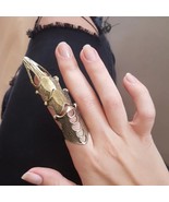Full Finger Ring Claw Skull Gothic Armor Punk Knight Jewelry Сarnival - $8.07 CAD+