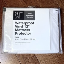 Bed Bath Beyond Twin Mattress Encasement Protector Vinyl Waterproof Zipper Cover - £9.52 GBP