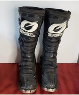 ONeal MX Rider Motorcycle Boots men&#39;s size 10  black steel toe - £39.16 GBP