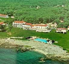 1960s Shawmut Inn Hotel Maine Postcard Kennebunkport Oceanfront Lodge E8... - $369.57 MXN