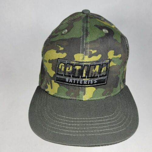 OPTIMA BATTERIES ADULT SIZE STRETCH FITTED SIZE L-XL CAMO CAP HAT - NEW No Tag - $15.96