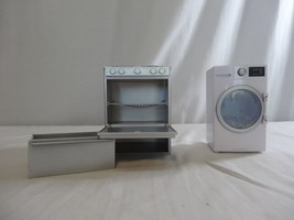Rainbow High Doll House Kitchen Furniture Replacement  Stove + Laundry Washing - £22.17 GBP