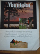 Vintage Manitoba Canada&#39;s Friendly Province Print Magazine Advertisement... - $4.99