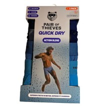 Pair of Thieves Action Blend Men&#39;s Boxer Briefs Quick Dry, 2-pack- Large - $14.50