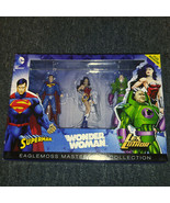 DC Superman Wonder Woman Lex Luthor Justice League Large Figurine Box Set - £35.03 GBP