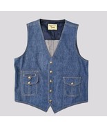 Vintage Separate-Lees by Lee Men&#39;s BLUE Denim Vest size 42 R - $38.00