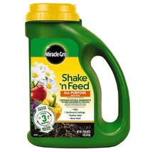 Scotts Miracle Gro Shake N Feed Plant Food For Tomatoes Vegetables Flowers 8 Lb - £33.68 GBP