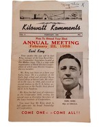 Benton County Electric Co-Operative 1958 Kilowatt Komments Vol 8 no 1 - $14.80