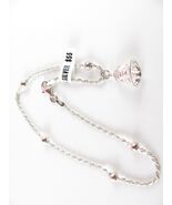 925 STERLING SILVER stamped BRACELET WITH BELL PENDANT 9inch long  - BES... - $68.81 CAD