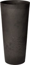 Dark Charcoal Marble S32Dcm Contempo Tall Round Planter, 13 By 28 Inches... - £84.73 GBP