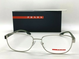 Prada Sport Vps 52L 1BC-101 SILVER/GREEN 56-17-145MM Eyeglasses Italy Nib - £83.39 GBP