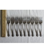 Roberts Rogers Co Korea &amp; Taiwan DELIGHT Stainless Lot of 9x Salad Forks 6&quot; - £14.93 GBP
