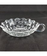 Vintage Fostoria American Cube Glass 5.5&quot; Trinket Candy Nut Dish w/ Fing... - $24.24