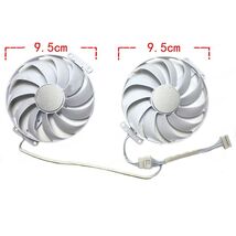 2 fans/Set For ASUS RTX4070 12GB DUAL WHITE OC Graphics Card Cooling Fan - $27.51