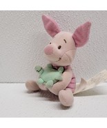 Disney Baby Winnie The Pooh Piglet With Turtle 4&quot; Baby Rattle Plush - $49.40