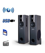 beFree Sound 2.1 Channel BluetoothPowered Black Tower Speakers With Opti... - $299.41 CAD